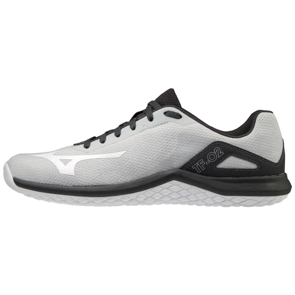 Panske Botasky Mizuno TF-02 Siva/Čierne Vypredaj RWDY59741
